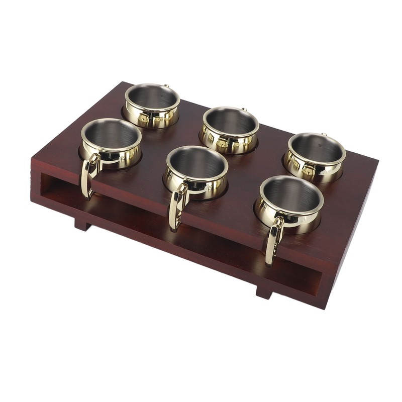 6Pcs Mule Mug Holder Set Sturdy Hammered Cocktail Drink Beer