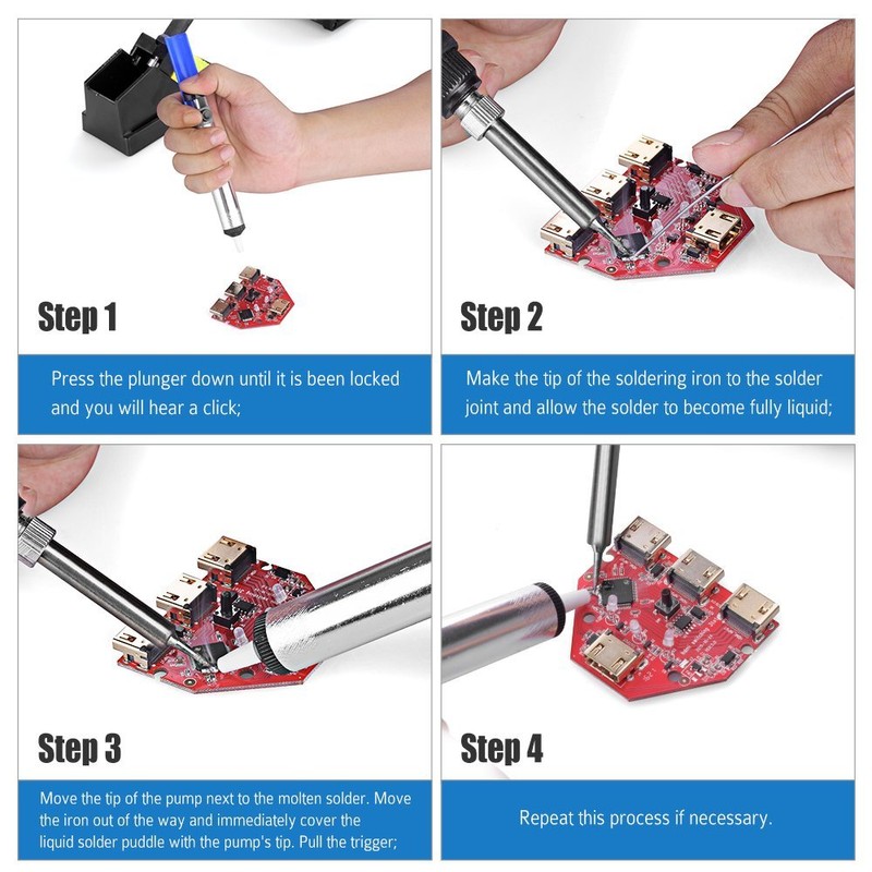 7 Piece Solder Assist Tool Tin Lead Electronic Circuit Board