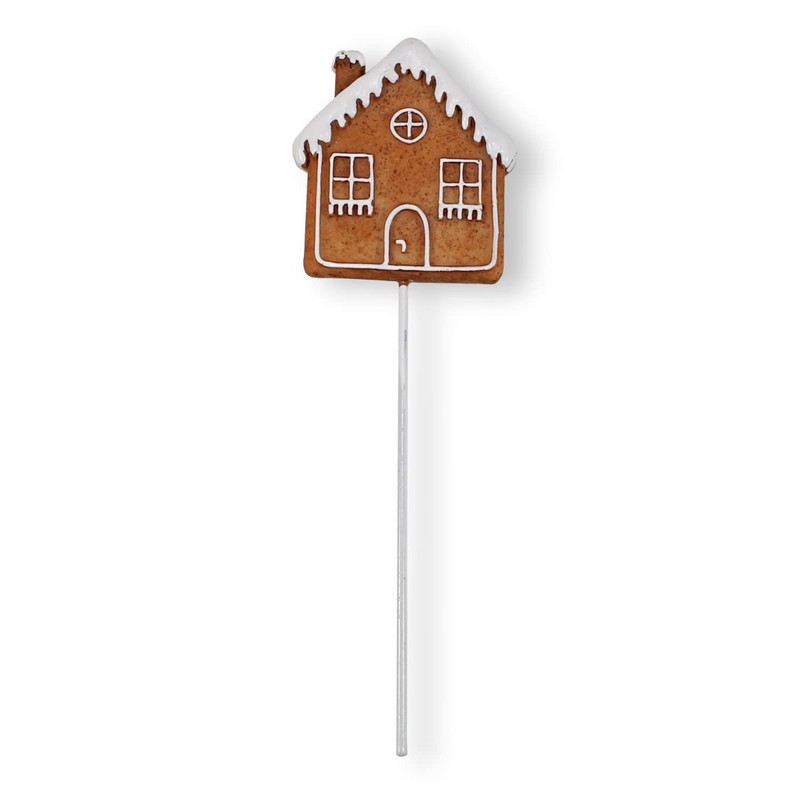 colourliving Gingerbread Figures Decoration Flower Stake Gingerbread Stake 6 Pieces