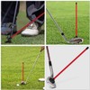 Sosoport Golf Alignment Sticks, Red Direction Stick Swing Training Aid