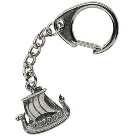 UK Souvenirs And Gifts Viking Longboat Keyring Longship Norse Warrior Ship Boat Pewter Keychain Charm Fob