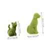 Abaodam 2pcs Faux Moss Dog Cat Figurines Realistic Simulation Outdoor