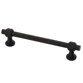 Alzassbg 10 Pack Oil Rubbed Bronze Cabinet Pulls, 5 Inch(128mm) Hole Centers Cabinet Handles Kitchen Hardware Straight Bar for Cabinets and Drawer AL3505ORB