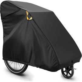 Folding Garage for Bicycle Trailers, Dog Trailer and Load Trailer Cover Waterproof - 600D Windproof Tear-Resistant Oxford Fabric Bicycle Trailer Cover Accessories - (140 x 88 x 92 cm)