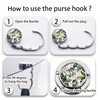 BEAVOING Purse Hanger, Foldable Purse Hook Set of 3 Mixed