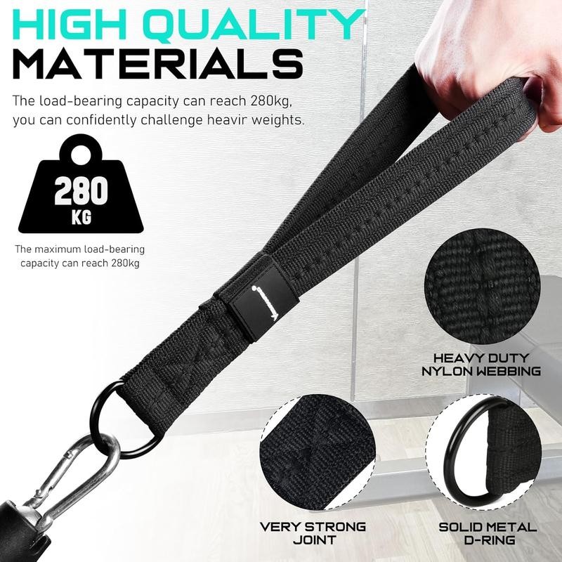 Tricep Rope Attachment Handles for Gym, 13inch Exercise Handles, Tricep