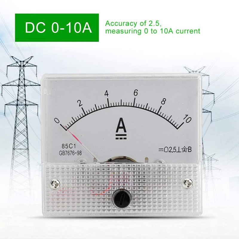 WANGCL Analog Mini Ammeter Professional Durable 2.5 Accuracy Voltage Analog