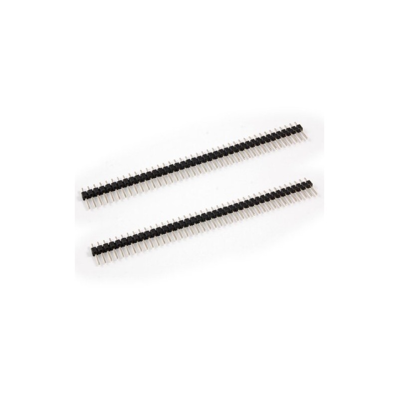 sourcing map 2 Pcs 1x40 Pin 2.54mm Pitch Single Row