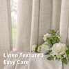BGment Linen Curtains 36 Inch Length for Kitchen Cafe Window,