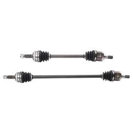 TRQ Front Driver and Passenger Side CV Axle Assembly Set 2 Piece Compatible with 2013-2017 Hyundai Veloster Base Manual Transmission 2012 Veloster Manual Transmission 2010-2011 Kia Soul Base