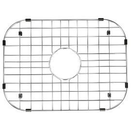 Alonsoo Sink Grid and Rack Protectors, Stainless Steel 18-1/8" L x 13-3/8" Grids for Bottom of Kitchen Drain With Corner Radius