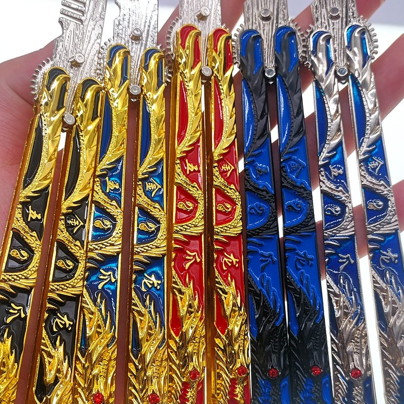 WANLIAN Dragon Beautiful comb,Beautiful comb Stainless Steel Folding Practice Combs