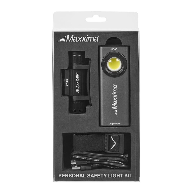Maxxima LED Flashlight & Adjustable Headlamp Kit, 4 Mode Flashlight