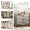 RELAX4LIFE 12-Drawer Rolling Storage Cart - Mobile Utility Cart on