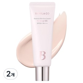 Vanilla Co. Banila Co Essence Skin Tone-Up CC Sun Cream SPF50+ PA++++, 2 pieces, 50ml / 바닐라코 에센스 스킨 톤업 씨씨 선크림 SPF50+ PA++++, 2개, 50ml