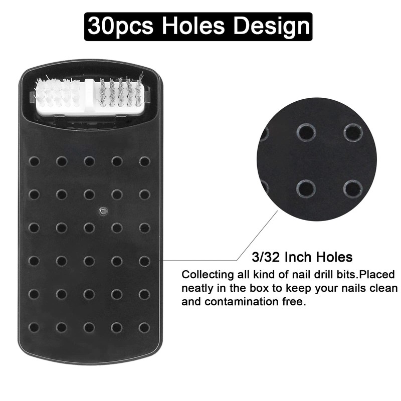 2 in 1 Nail Drill Bits Holder and Nail Drill