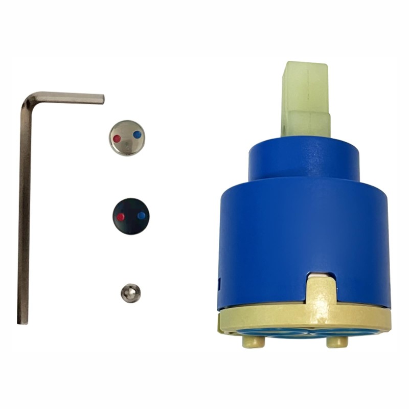 35mm Flat Basement Ceramic Faucet Cartridge, Replacement Part for Kitchen