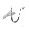 Swish Vetrobello Crystal effect faceted Beaded tieback, Charcoal