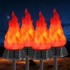 Solar Halloween Lights Outdoor, 4 Pack Solar Torch Light Waterproof