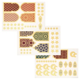 CraftWerk Ramadan Calendar for Filling - 30 Gift Bags with Stickers and Roofs for Standing and Decorating - Eid Mubarak DIY Craft Set for Children and Adults