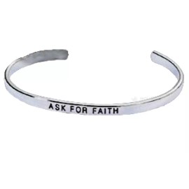 Faith Silver Faith Cuff Bracelet Packaged Vintage Bangle Fits all inspirational