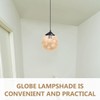 ARTIBETTER Glass Globe Lampshade Amber Glass Ball Lamp Shade with