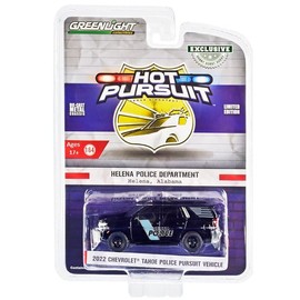 Greenlight 30416 Hot Pursuit - 2022 Chevy Tahoe Police Pursuit Vehicle (PPV) - Helena AL Police Department, Helena (Hobby Exclusive) 1/64 Scale Diecast