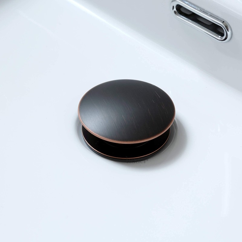 Luxier DS02-TO 1-5/8 in. Brass Bathroom and Vessel Sink Push