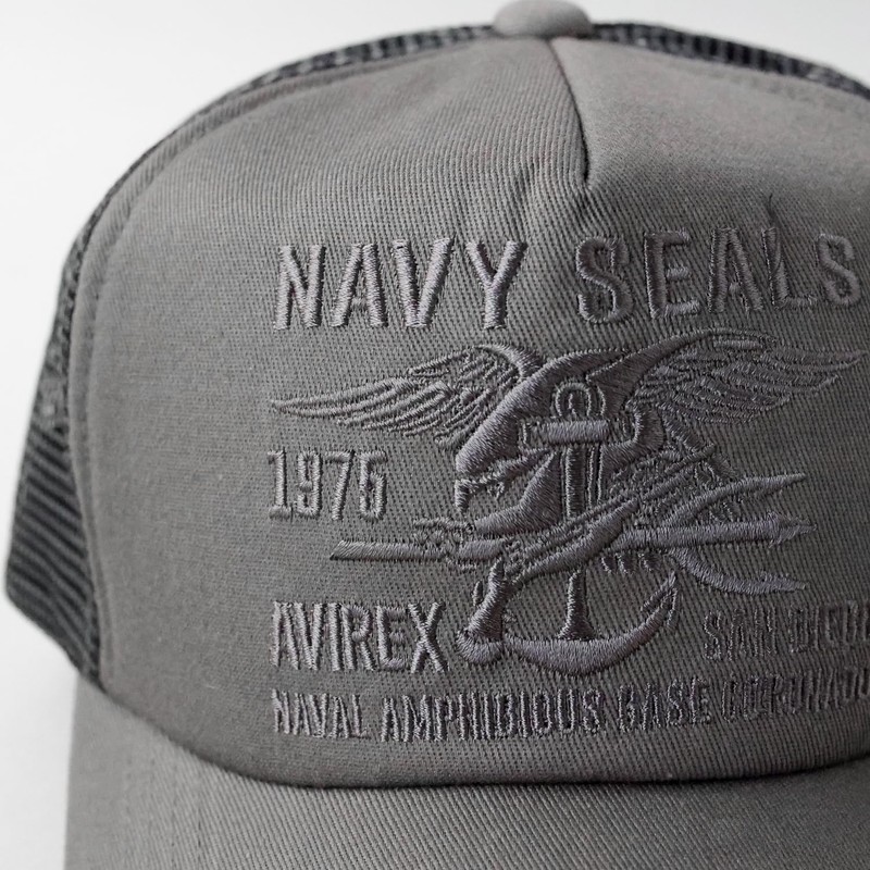 Avirex Men's Mesh Cap, Two Sizes Available, Standard, Military, XL,