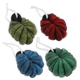 Beaupretty 4 Piezas Bola De Bao Lavar Gel De Bao Caricia Depurador De Bao Para El Cuerpo Limpiador De Ducha Esponjas De Ducha Alfombra De Bao Lavado  