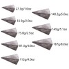 Fishing Weight Sinker, 5 Pieces Pyramid Weights Set, Tackle Accessory