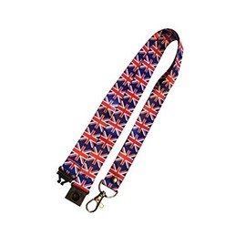 Set of 3 x Union Jack flag Lanyard - neck strap, ID HOLDER Safety breakaway clip United Kingdom Lanyard
