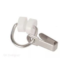 RV DESIGNER A109 2-WHEEL CURTAIN CARRIER WITH HOOK 14-PK