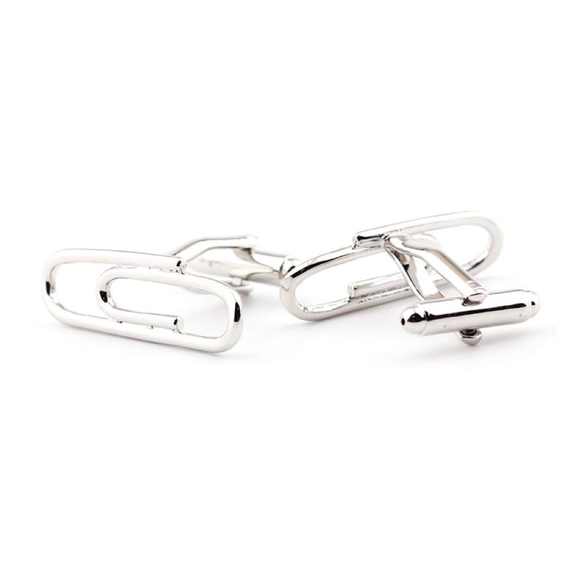 Mancuernillas o gemelos para hombre con diseño de clip