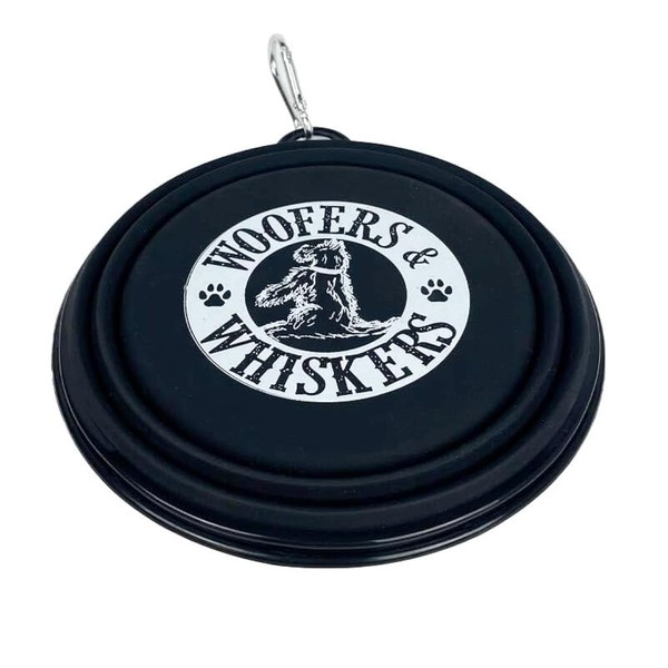 Woofers and Whiskers Quick Attach Collapsible Pet Food or Water