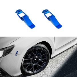 Tecledsn 2PCS Car Bumper Clip Hasp, Bumper Holder Clips, Durable Auto Bumper Security Hook Lock Clips, Quick Release Fasteners for Front Rear Bumper Trunk Fender, Universal for Most Vehicles