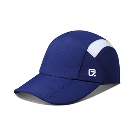 GADIEMKENSD Kids Hat Foldable Toddler Baseball Cap Quick Drying Breathable Summer Running Cap Adjustable UPF 50+ Sun Hat for Sports Sailing Cricket Travel Gifts for Boys Girls Blue/White, 52 cm