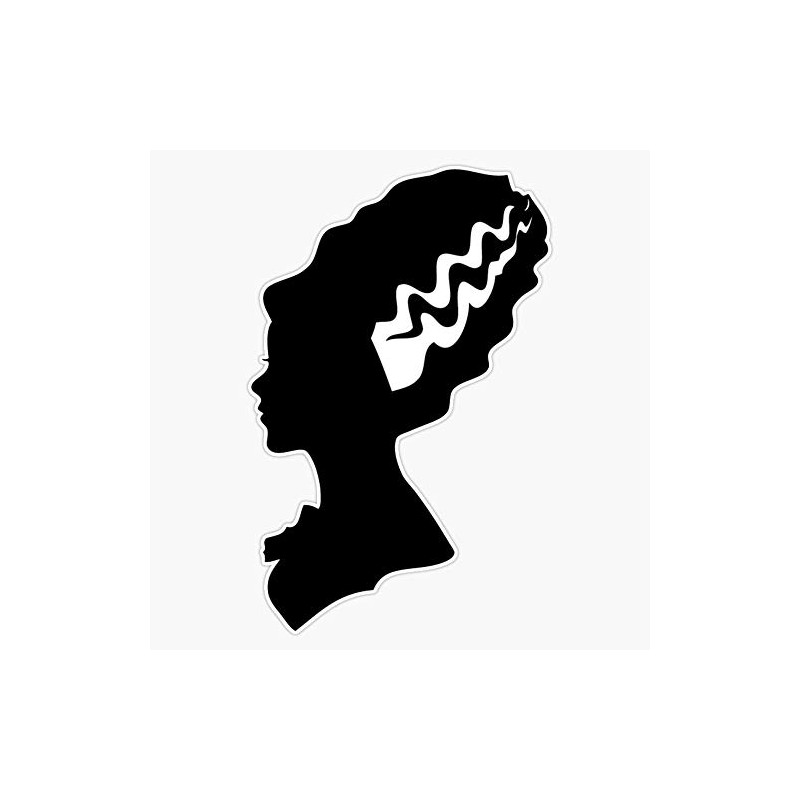 Bride Of Frankenstein Victorian Silhouette Bumper Sticker Window Vinyl Decal