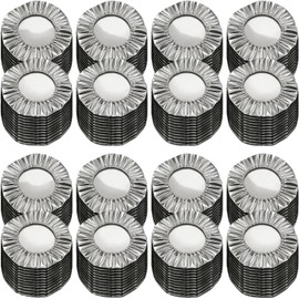 Cubiertas de aluminio reutilizables para alimentos, tapas elásticas aislantes térmicas que conservan calor y frío, ajuste universal para bowls, platos y recipientes (30 piezas) (160)