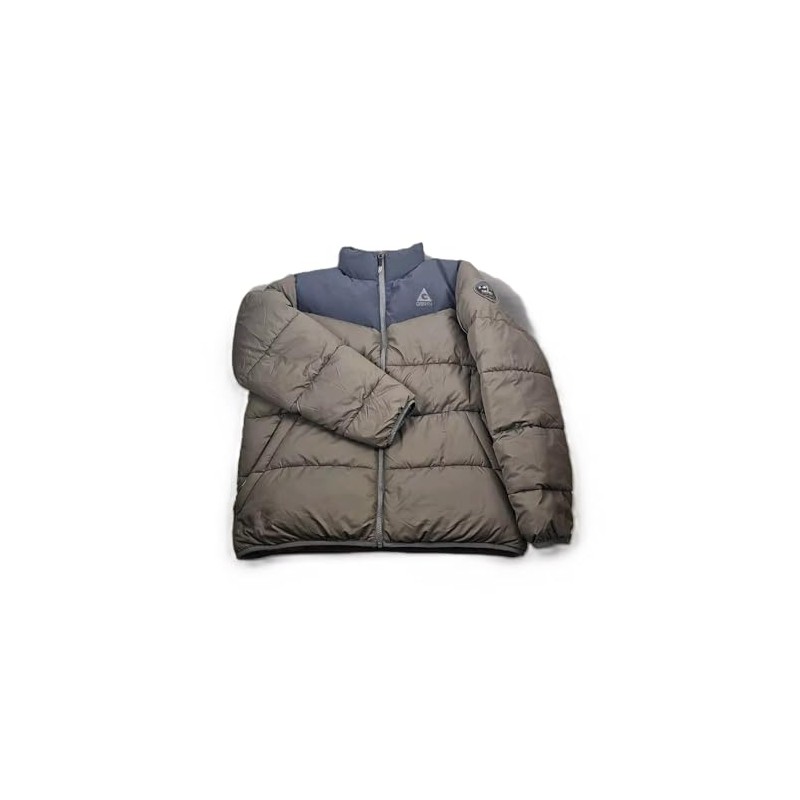 GERRY Men's Quilted Puffer Jacket (Gray, Medium)