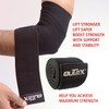 Outex Elbow Wraps for Weightlifting (1 Pair) - 40" Elbow