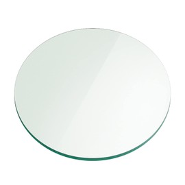 18" Inch Round Glass Table Top 1/4" Thick Flat Polish Edge Tempered by Fab Glass and Mirror