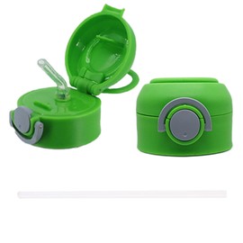 ZREGGUR 12oz Replacement Lid with Straw for Kid Tumbler,1 pcs Leak-Proof and Spill-Proof Straw Lids for Brand, BPA Free, (green)