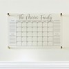 Large Clear Acrylic Monthly Calendar for wall | Dry-Erase Message