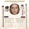 Concealer Brush 270 Slant Head Pencil Tip & Dual-Ended Sponge