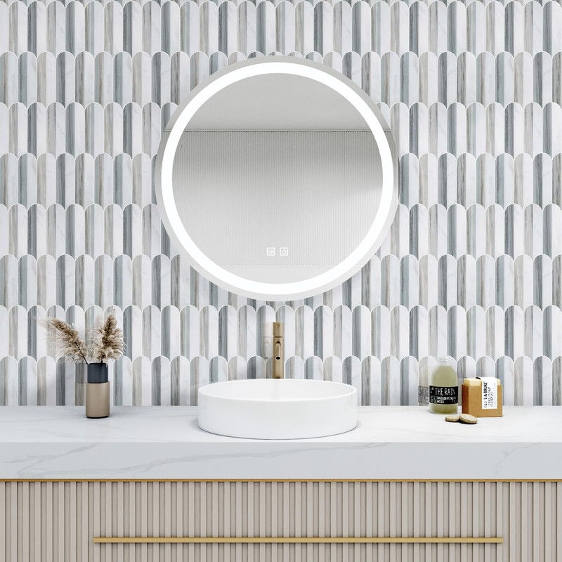 Tilingview 10PCS Peel and Stick Backsplash for Kitchen, Self-Adhesive Marble