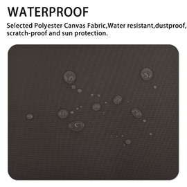 Gheeidau Canvas Repair Patch 9×11 Inch 3Pcs Waterproof Self-Adhesive Fabric Repair Patch for Tents,Boat Cover,Pop Up Canopy,Patio,Bags,Car Seats,Sofas,Furniture Cover(Coffee)