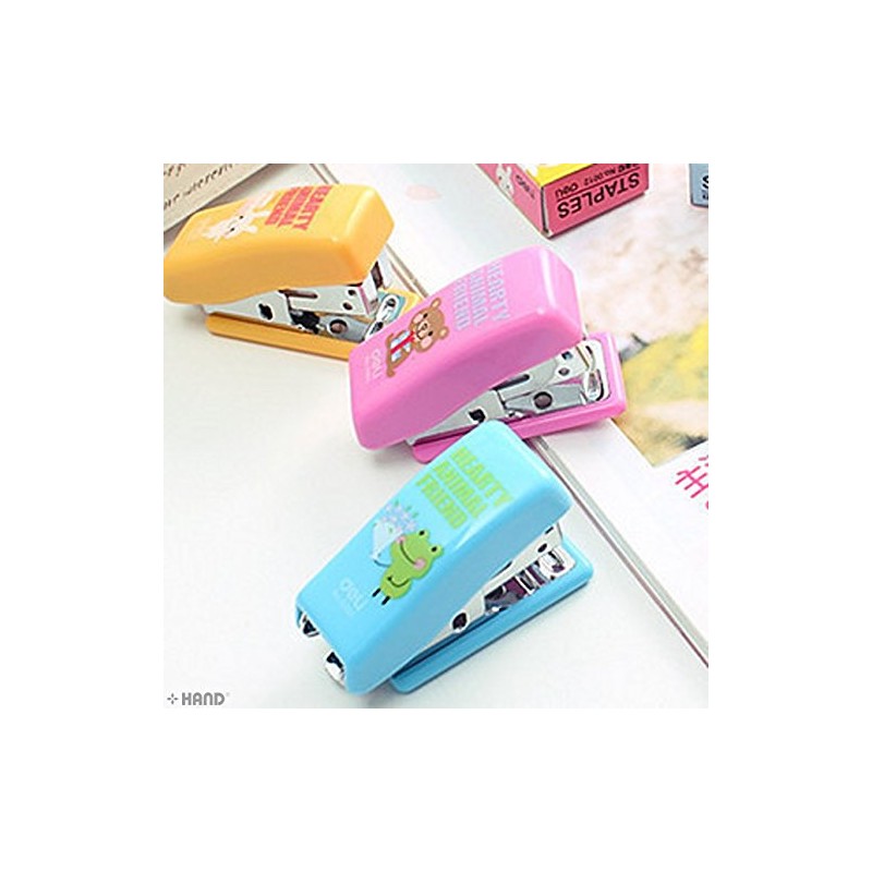 No.0353 Deli Pocket Size Mini Stapler Set