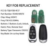 Smart Key for Hyundai Tucson 2022, Alliskeys 5-Buttons Proximity Key