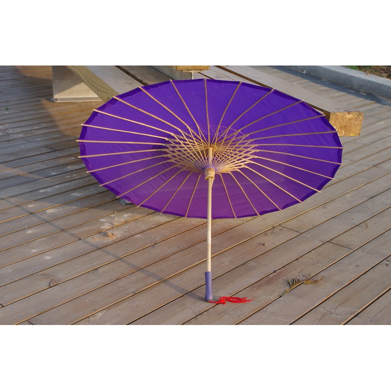 AEAOA Plain Bamboo Cloth Parasol Umbrella Great for Wedding Party